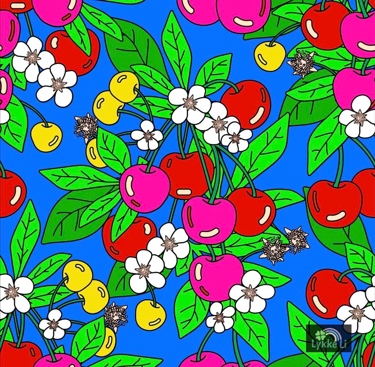 Bright Cherrytree - Jersey - Metervare