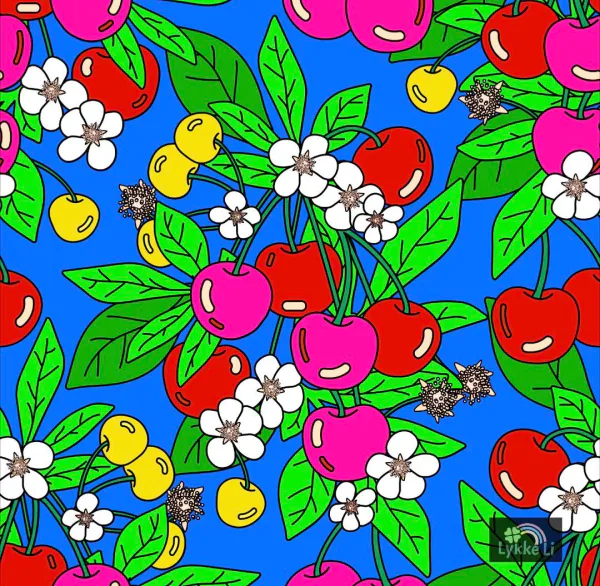 Hovedbilde Bright Cherrytree - Jersey - Metervare