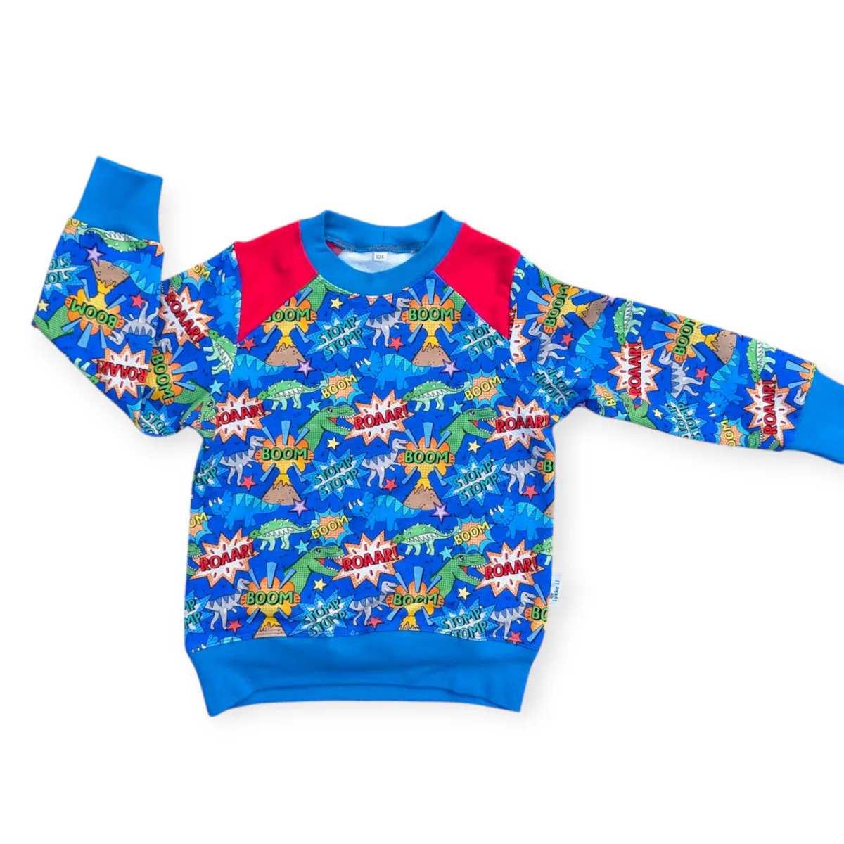 Genser str 104 - Dino tegneserie