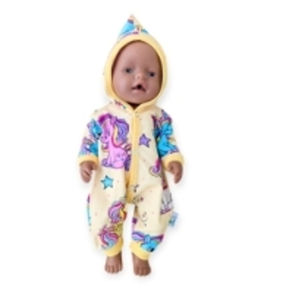 Heldress til dukke - Polly Ponni Gul 