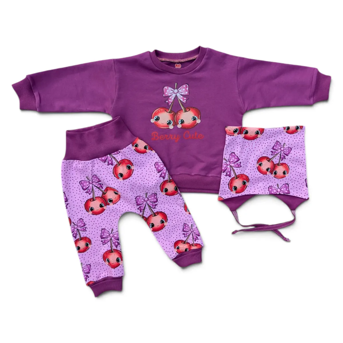 Sett str 80 - Berry Cute 🍒