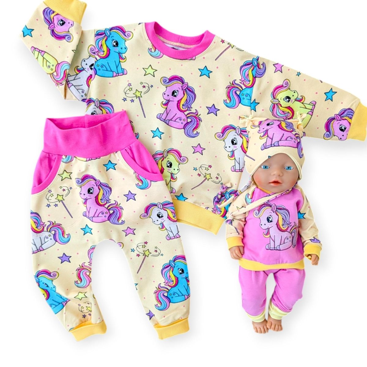 PollyPonni, Gul - Jersey - Metervare