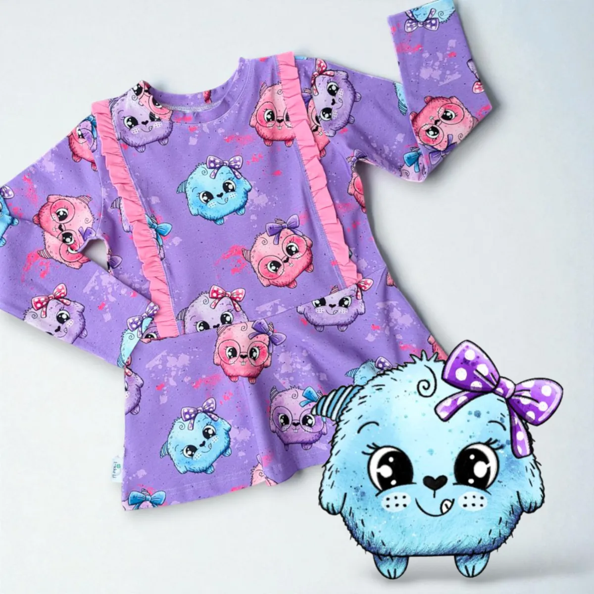 Søte pelsdotter - Jersey - Metervare