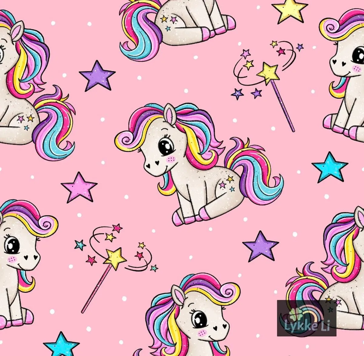 PollyPonni, rosa - Jersey - Metervare