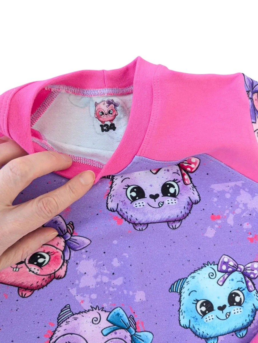 Sett str 134 - søte pelsdotter 