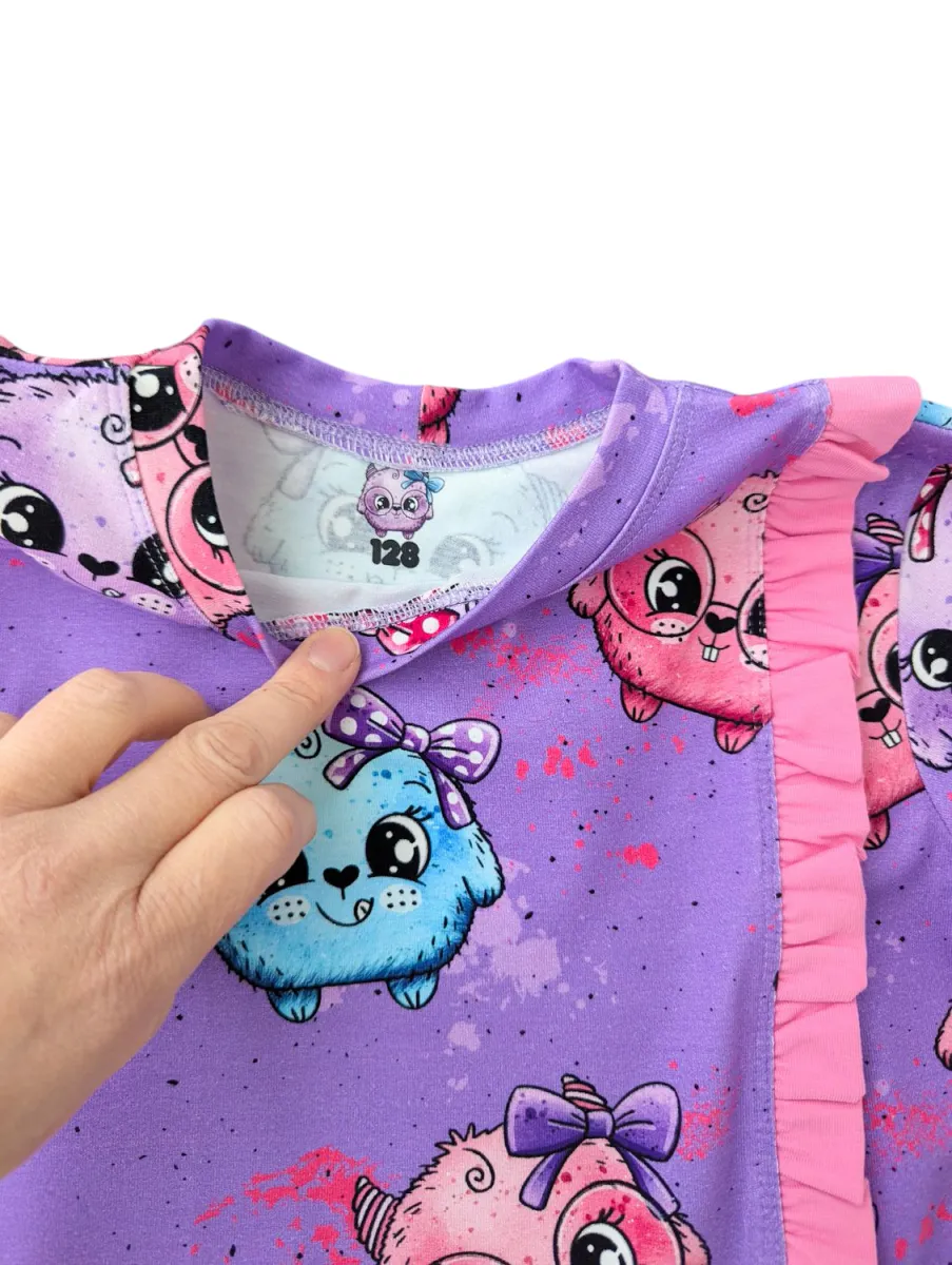 Søte pelsdotter - Jersey - Metervare