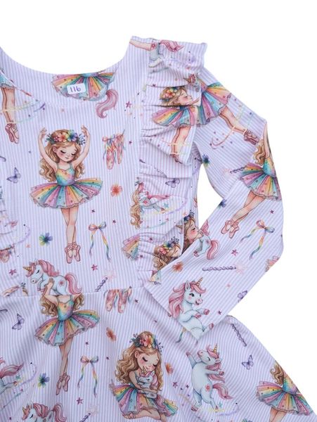 Hovedbilde Kjole - Ballerina og enhjørning
